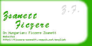 zsanett ficzere business card